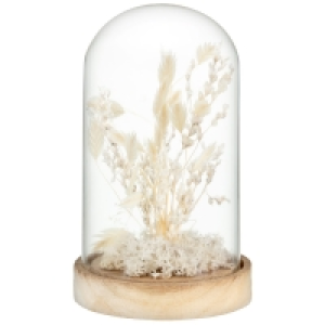 Floral Decoration In Glass - White £3.00