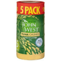 BMStores  John West Tuna Chunks in Sunflower Oil 5pk