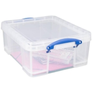 Really Useful Storage Box - Clear - 18L &pound;13.00