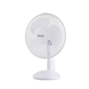 12 Inch Plastic Desk Fan - White