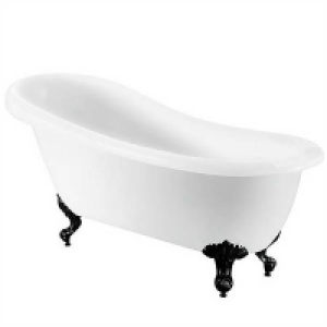 Bathstore Kingham Slipper Roll Top Bath with Black Feet £628.00