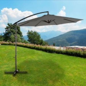 Overhang Garden Parasol by Croft - 3M Charcoal £79.99