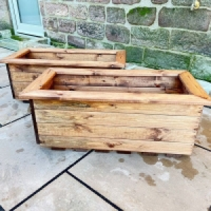 Scandinavian Redwood Garden Planter Set by Charles Taylor £114.00