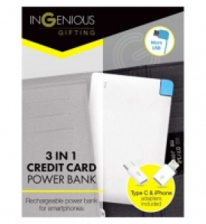 Ingenious Credit Card Power Bank
