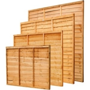 Wickes Overlap Fence Panel 1.8mx0.9m Autumn Gold