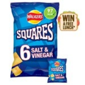 Walkers Squares Salt & Vinegar Multipack Snacks Crisps £2.20