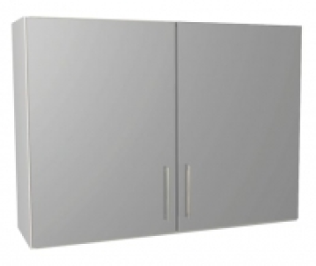 Wickes  Wickes Orlando Grey Gloss Slab Wall Unit - 1000mm