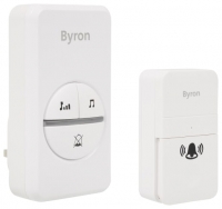 Wickes  Byron Kinetic Doorbell With Chime White