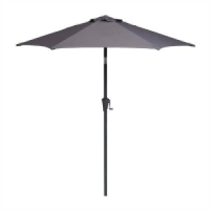 2.1m Crank & Tilt Parasol Dark Grey - Dia. 38mm
