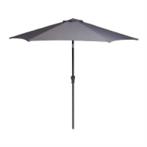 2.7m Crank & Tilt Parasol Dark Grey - Dia. 38mm