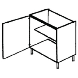 Wickes Oban Base Unit High Line 600mm