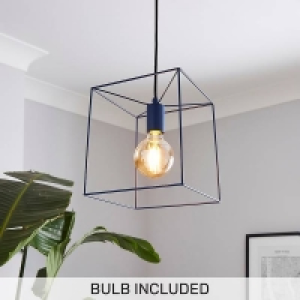 Edge 1 Light Pendant - Navy £16.00