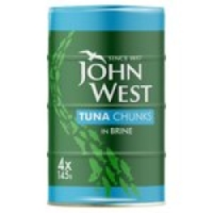 John West Tuna Chunks In Brine 4 Pack £3.99