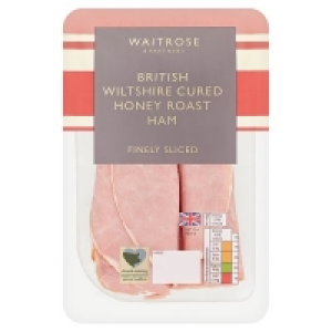 Waitrose British Finely Sliced Wilts Honey Roast Ham130g £3.50