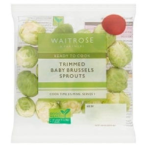 Waitrose Trimmed Baby Sprouts100g £1.20