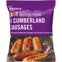 Iceland  Iceland 8 Cumberland Sausages 360g