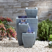 RobertDyas  Serenity Cascading Vase Tabletop Water Feature