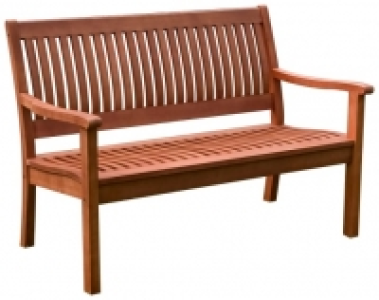 Rowlinson Willington Hardwood Garden Bench - 690mm x 1.24m