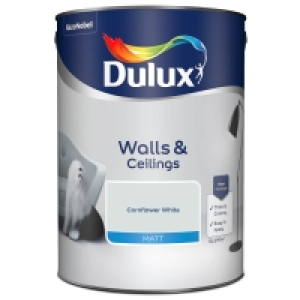 BMStores  Dulux Matt Emulsion - Cornflower White 5L