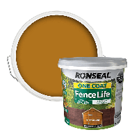 Homebase  Ronseal One Coat Fence Life Paint Harvest Gold - 5L