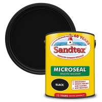 Homebase  Sandtex Ultra Smooth Masonry Paint Black - 5L