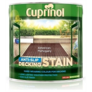 Homebase  Cuprinol Anti Slip Decking Stain - American Mahogany - 2.5L