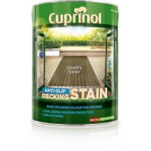 Homebase  Cuprinol Anti-Slip Decking Stain - Country Cedar - 5L