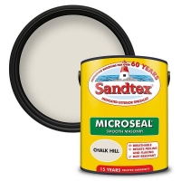 Homebase  Sandtex Ultra Smooth Masonry Paint Chalk Hill - 5L