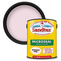 Homebase  Sandtex Ultra Smooth Masonry Paint Somerset Pink - 5L
