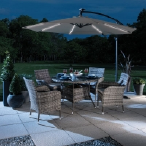 Overhang Garden Parasol by Croft - 3M Charcoal £149.00