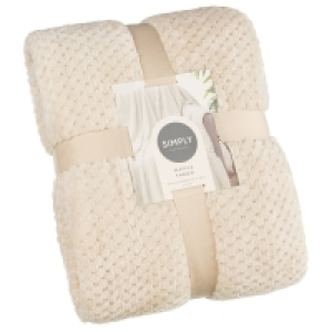 Simply Everyday Waffle Throw - Cream £10.00