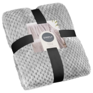 Simply Everyday Waffle Throw - Silver £10.00