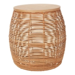 Homebase  Rey Rattan Storage Side Table