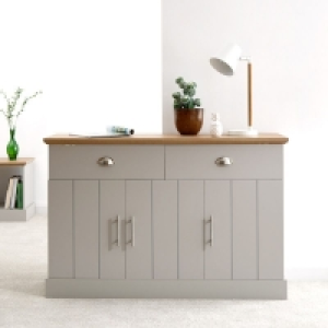 Kendal Large Sideboard Grey 3 Doors 4 Shelves 2 Drawers £209.00
