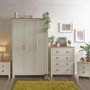 Lancaster 4 Piece Bedroom Furniture Set Cream £429.00