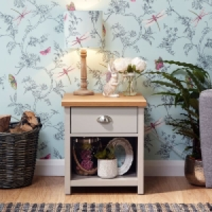 Lancaster Side Table Grey 1 Shelf 1 Drawer £59.00
