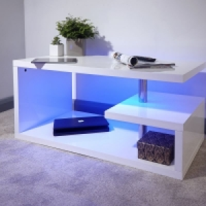 Polar Coffee Table White 2 Shelves £134.00