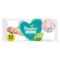 Morrisons   Pampers Sensitive Fragrance Free Baby Wipes 