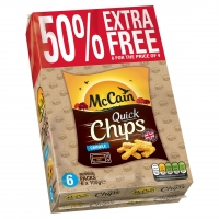 Iceland  McCain Quick Chips Crinkle 6 x 100g (600g)