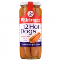 Iceland  Wikinger 12 Hot Dogs Bockwurst Style in Brine 1030g