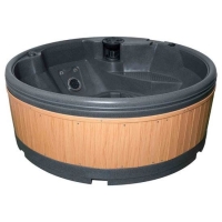 RobertDyas  RotoSpa QuatroSpa Hot Tub - Dark Grey / Teak