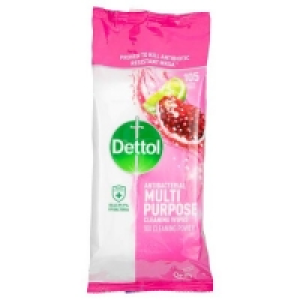 Poundland  Dettol Wipes Pomegranate 105pk