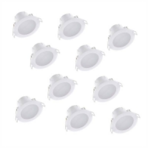 7W Dimmable Tri-Colour Pack of 10 LED Downlights £43.00