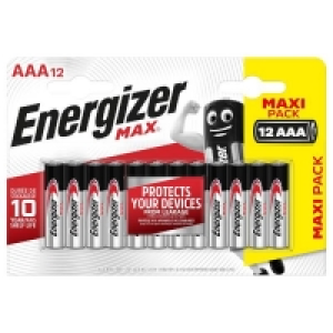 Energizer MAX Alkaline AAA Batteries - 12 Pack £12.00