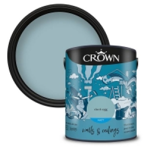 Crown Walls & Ceilings Matt Emulsion Paint Duck Egg - 5L £22.40