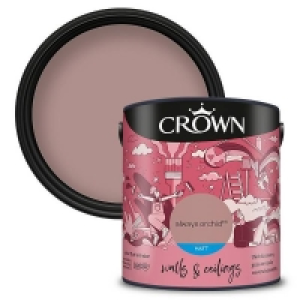 Crown Matt Emulsion Paint Always Orchid - 2.5L £14.40