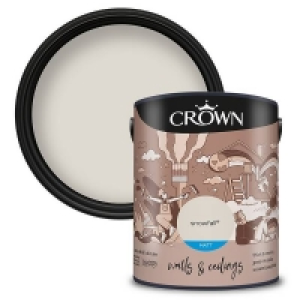 Crown Walls & Ceilings Matt Emulsion Paint Snowfall - 5L £22.40