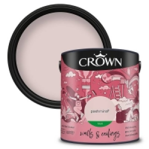 Crown Walls & Ceilings Silk Emulsion Paint Pashmina - 2.5L £14.40