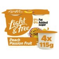 Morrisons  Light & Free Peach & Passion fruit Yogurt 