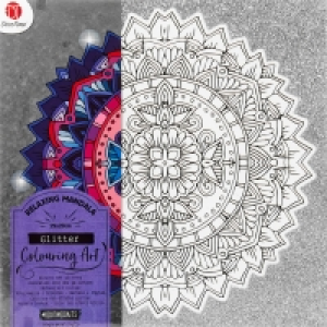Glitter Colouring Art - Relaxing Mandala £2.00